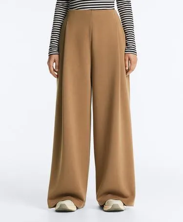 Брюки HIGH RISE из твила со складками- Заказать в России