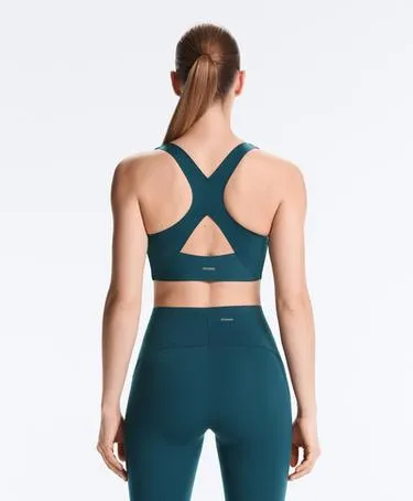 Спортивный бюстгальтер средней поддержки с чашечками- Заказать в России