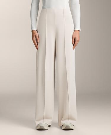 Zara Прямые брюки с рельефным швом из модала с мягкой отделкой