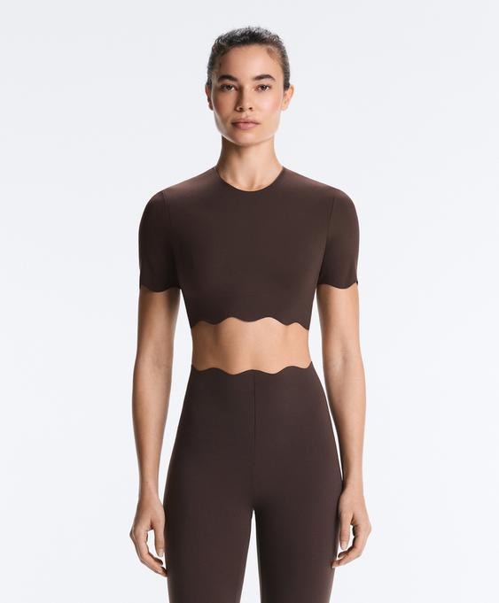 Zara Майка - топ COMPRESSIVE ONDULADO