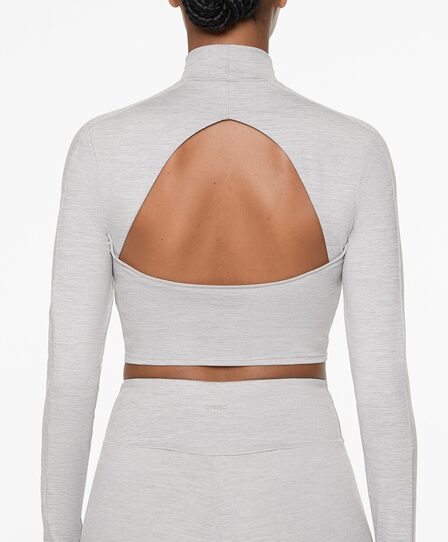 Zara Укороченный лонгслив с высоким воротником COMFORTLUX