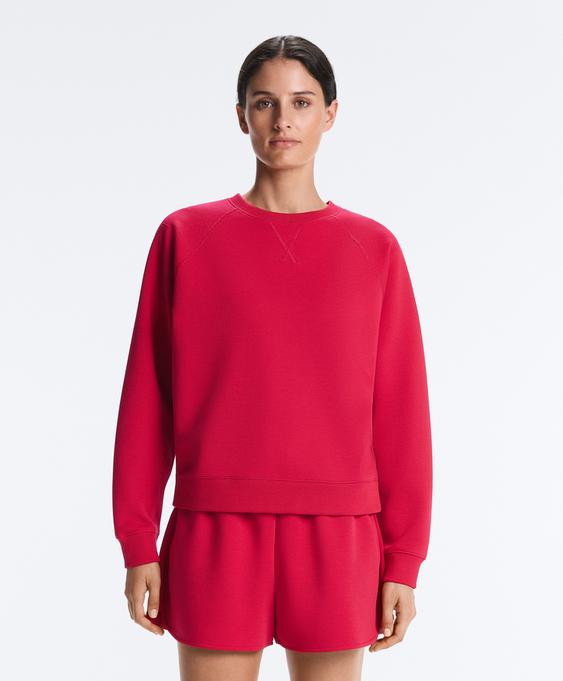 Zara Толстовка из хлопка пике с круглым вырезом