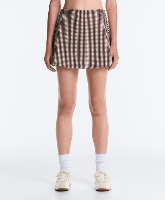 Zara Короткая юбка COMFORTLUX виши с завышенной талией купить с доставкой.