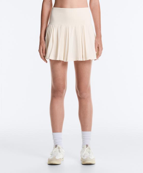 Zara Короткая плиссированная юбка SEAMLESS с высокой талией