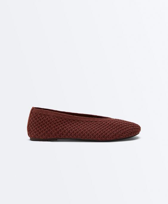 Zara Балетки из кроше