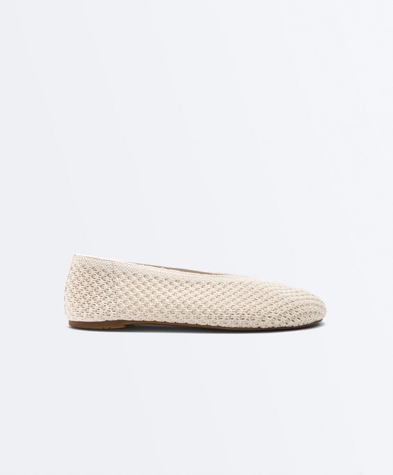 Zara Балетки из кроше