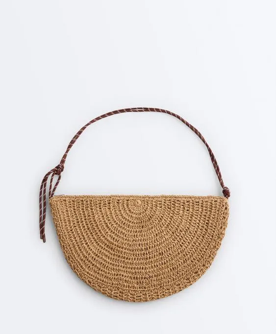 Raffia-effect bag- Заказать в России