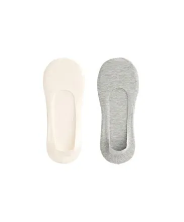PACK DE 2 PARES DE MEIAS INVISíVEIS MISTURA DE ALGODãO MEDIUM CUT