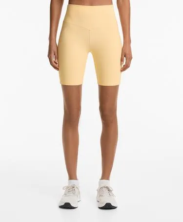 Велосипедки из полиамида с фактурой хлопка, длина 20 см