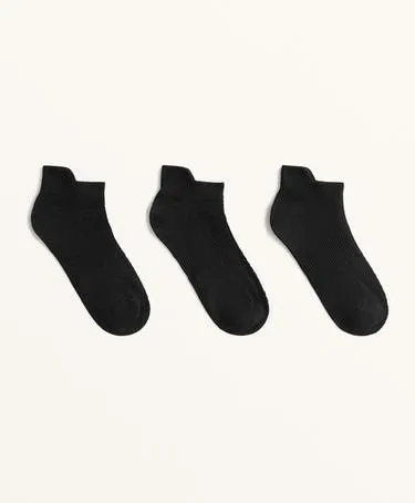 3 пары носков-сникеров с язычком на пятке из смесового полиамида- Заказать в России