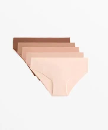 PACK DE 5 CUECAS CLáSSICAS EM MISTURA DE POLIAMIDA INVISíVEL PANTONE™
