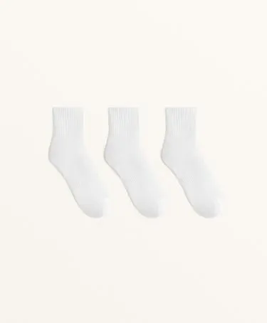 3 пары коротких спортивных носков из смесового хлопка