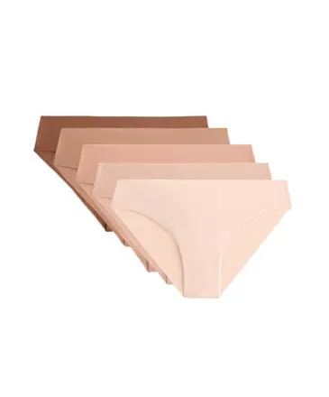 PACK DE 5 CUECAS HIPSTER INVISíVEIS EM MISTURA DE POLIAMIDA PANTONE™