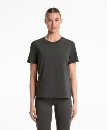 COTTON BLEND SHORT-SLEEVED T-SHIRT