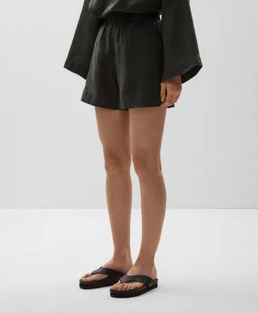 Шорты-бермуды из 100% льна