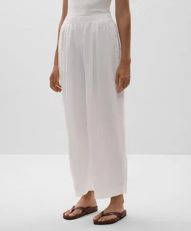 100% льняные обтягивающие брюки-балоны