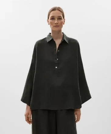 OVERSIZE SHIRT IN 100% LINEN