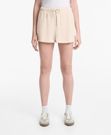 Zara Шорты из мягкого материала с модальной пряжей, цвета каменно-серого