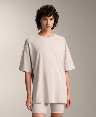 Футболка из хлопкового микса с коротким рукавом L30247378- Заказать в России