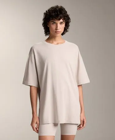 Футболка из хлопкового микса с коротким рукавом L30247378