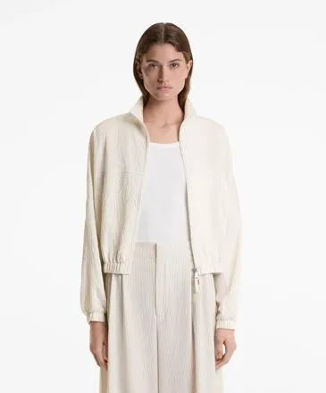 VERTICAL STRIPE TRACK JACKET