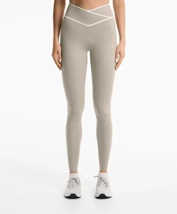 PERFECT-ADAPT CROSSOVER V-CUT WAIST 65CM ANKLE-LENGTH LEGGINGS