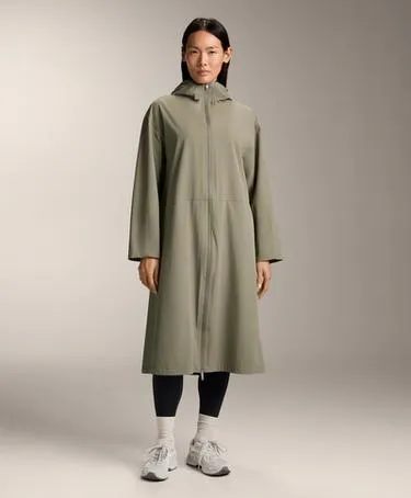 Длинный плащ с водонепроницаемостью 10K и экстра-легким весом- Заказать в России