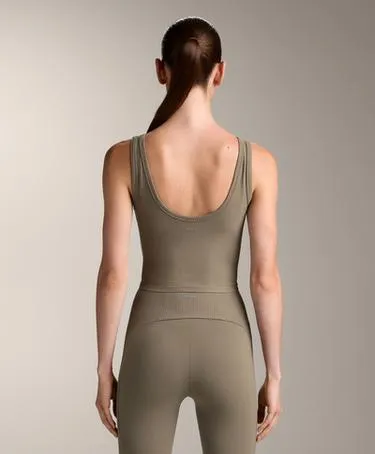 Топ-майка с открытой спинкой HENLEY COMFORTLUX из ребристого полотна- Заказать в России