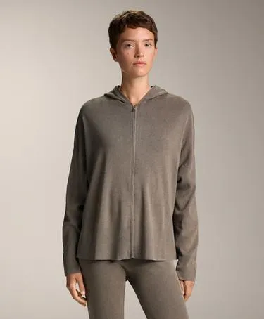 Длинная куртка из джинсового вязаного полотна- Заказать в России