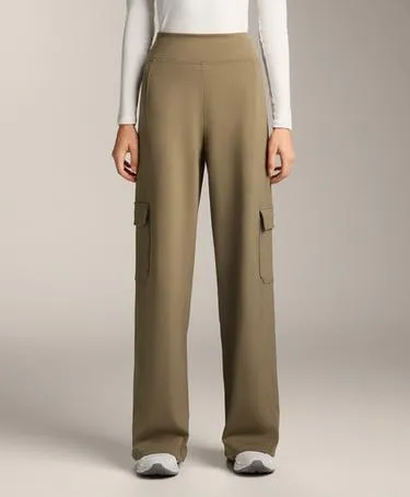 Высокая посадка теплые грузовые брюки- Заказать в России