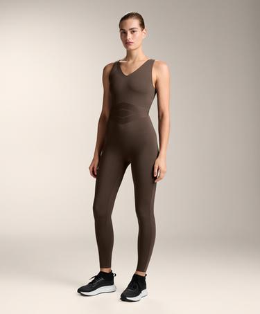 Zara Компрессионный длинный комбинезон в блочном дизайне купить с доставкой.