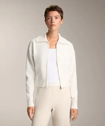 HIGH NECK KNIT JACKET