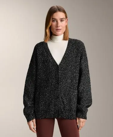 Кардиган с V-образным вырезом и вкраплениями из шерсти 27%- Заказать в России