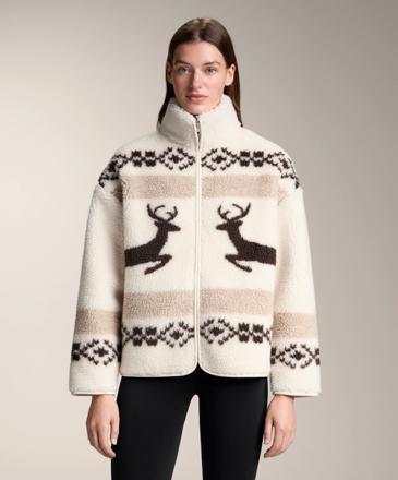 Zara Куртка из искусственного меха оленя с высоким воротом