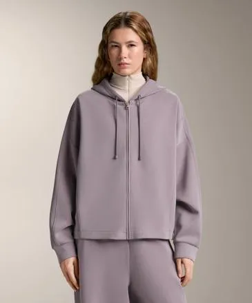 Толстовка с капюшоном с ребристыми деталями и щетинистой модалью- Заказать в России