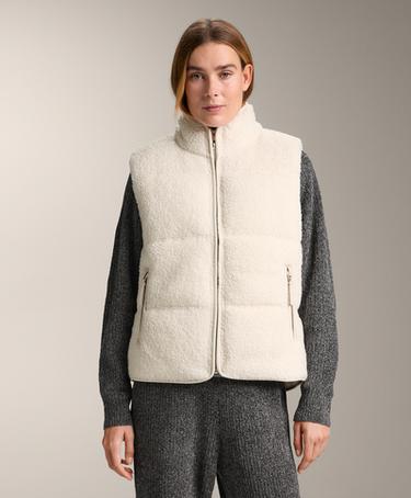 Zara Жилет из стеганого меха искусственного