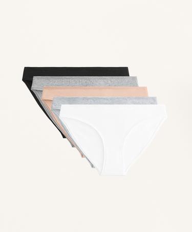 Zara 5 хлопковых классических трусиков