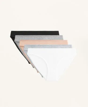 5 хлопковых классических трусиков- Заказать в России