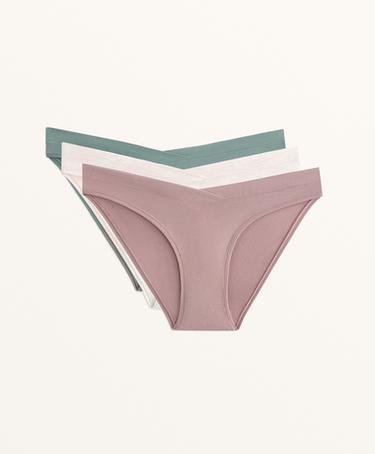 Zara 3 шт. трусиков классических V-образного выреза из модально-вискозного материала