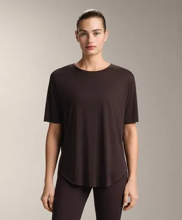 Футболка с коротким рукавом из модально-вискозного материала- Заказать в России