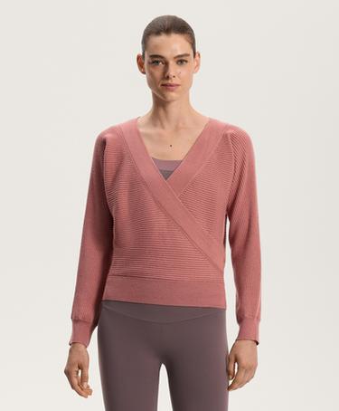 Zara Половинка вязаного свитера с перекрещивающимся узором