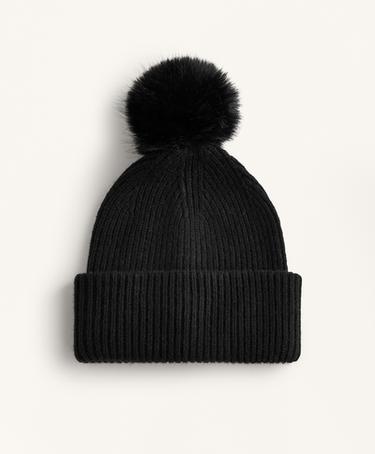 Zara Шапка из смесовой шерсти с бубенцом