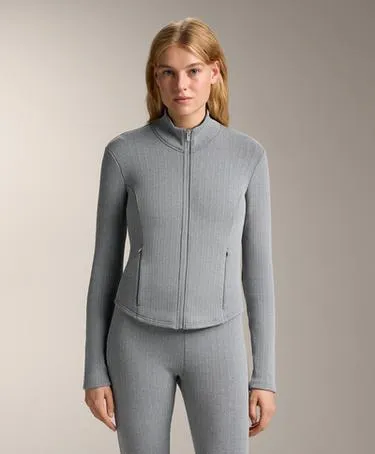 Теплая длинная техническая куртка SUPER EXTRA WARM с плетёным узором- Заказать в России