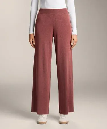 Прямые вязаные брюки с эффектом выцветания- Заказать в России