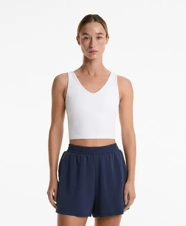 Топ с плетеной резинкой