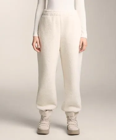 LIGHTWEIGHT FAUX-SHEARLING JOGGING TROUSERS- Заказать в России