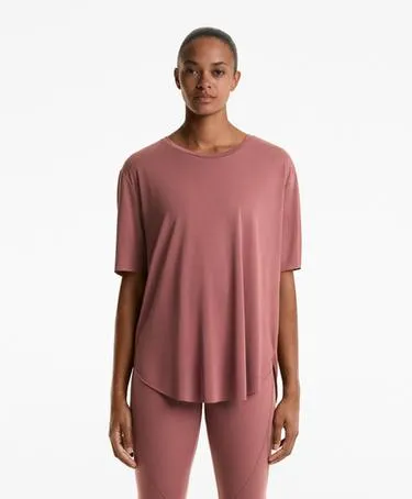 Футболка из смесового модала с короткими рукавами- Заказать в России