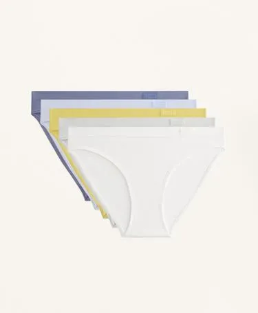 5 классических бесшовных трусов с мягкой текстурой
