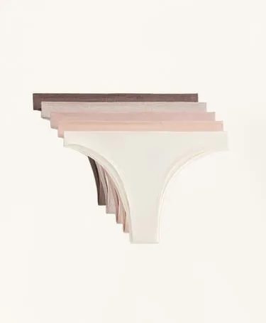 5 трусов бразильяно из смесового хлопка- Заказать в России