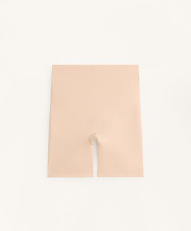 Zara HIGH-WAISTED INVISIBLE POLYAMIDE BLEND MEDIUM SUPPORT BIKER SHORTS